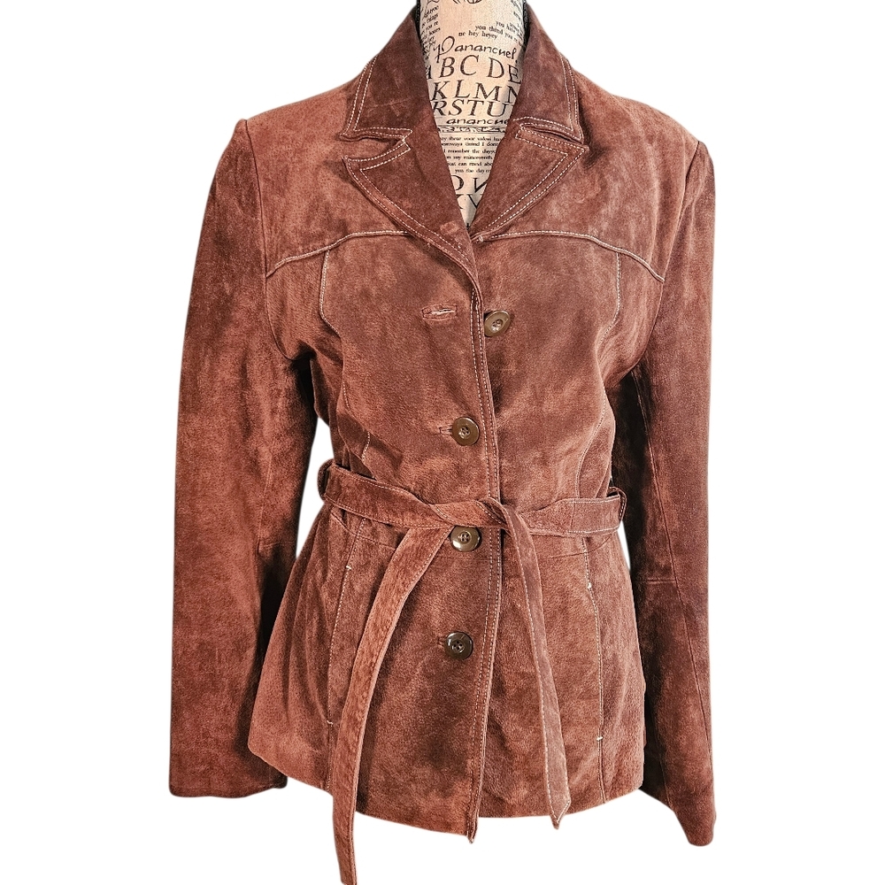 Wilsons Leather Tan Suede Blazer